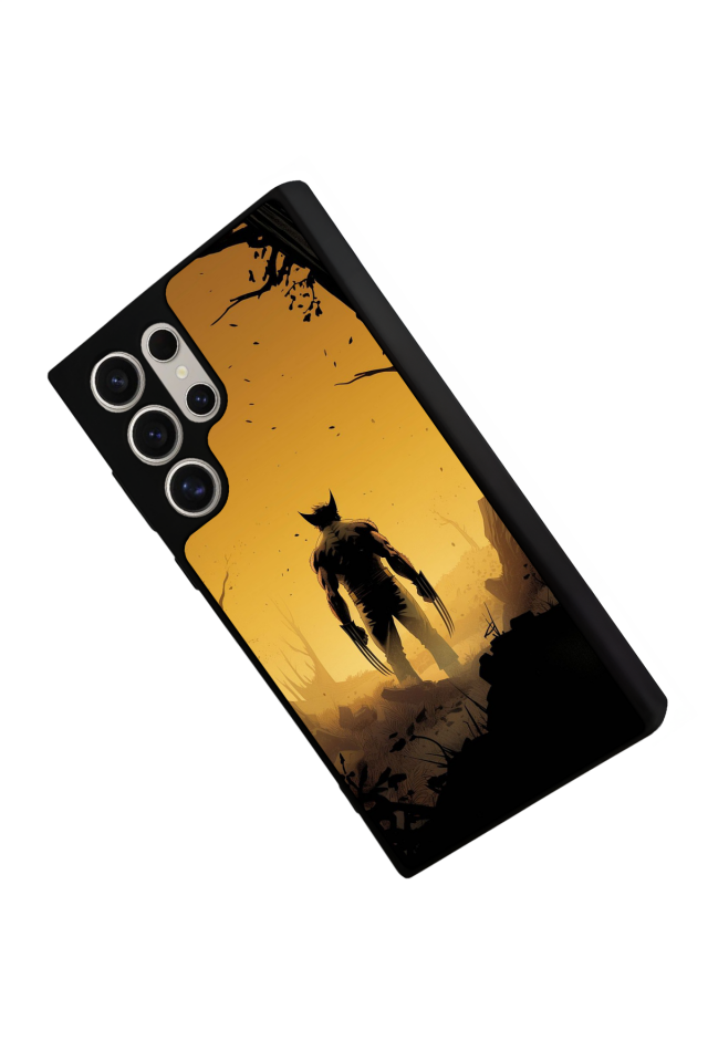 Samsung Galaxy S22 Ultra Uyumlu Wolverine Tasarımlı Glossy Premium Kılıf