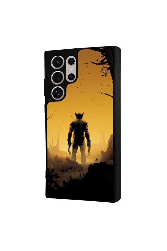 Samsung Galaxy S22 Ultra Uyumlu Wolverine Tasarımlı Glossy Premium Kılıf