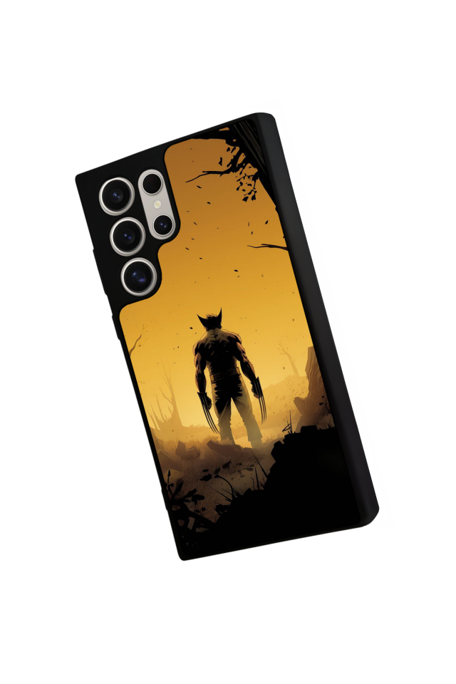 Samsung Galaxy S22 Ultra Uyumlu Wolverine Tasarımlı Glossy Premium Kılıf