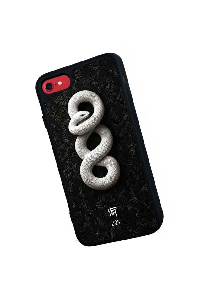 iPhone SE Uyumlu Yılan Tasarımlı Glossy Premium Kılıf