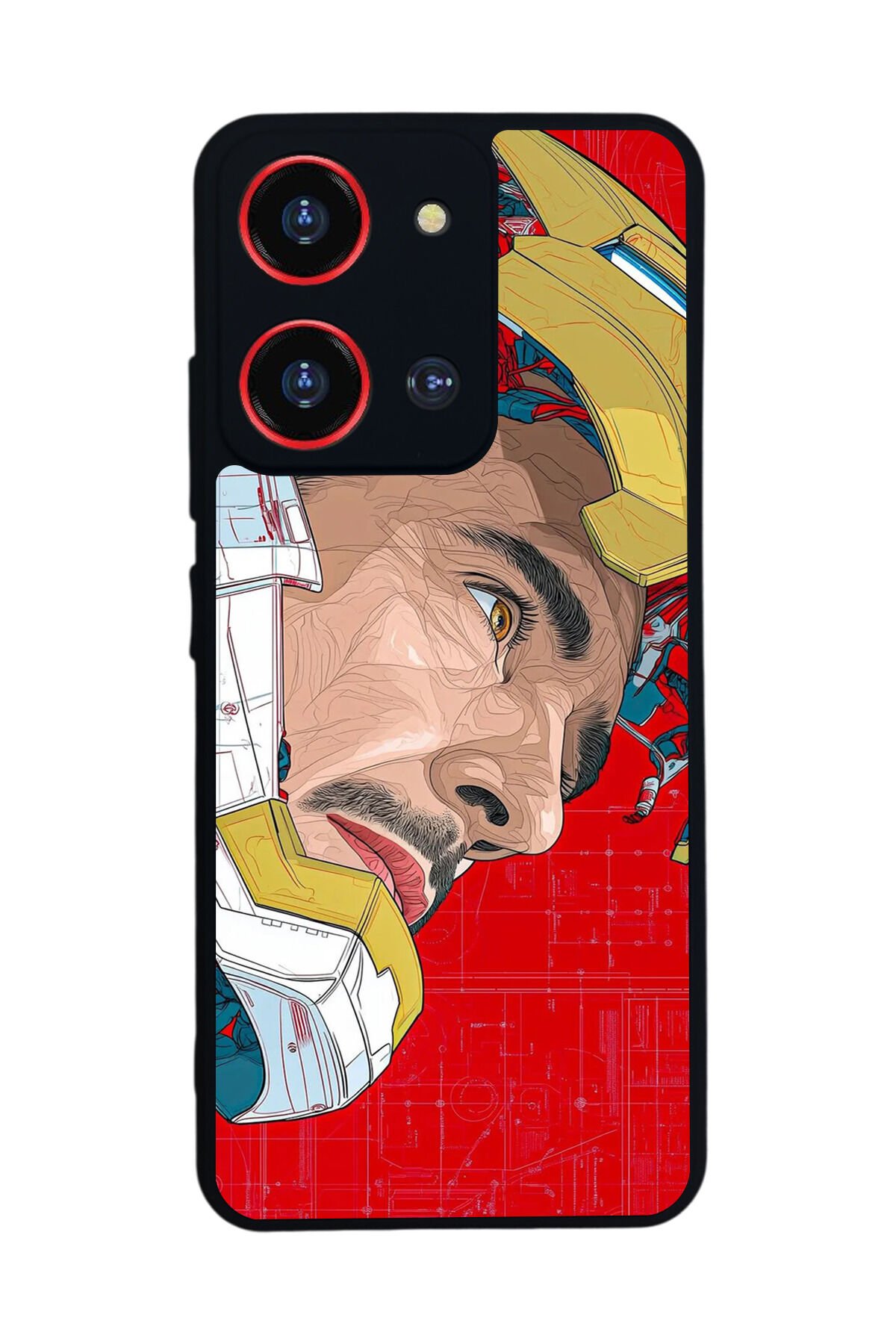 Reeder S19 Max Pro S 108MP Uyumlu Iron Man ( Demir Adam ) Tasarımlı Glossy Premium Kılıf