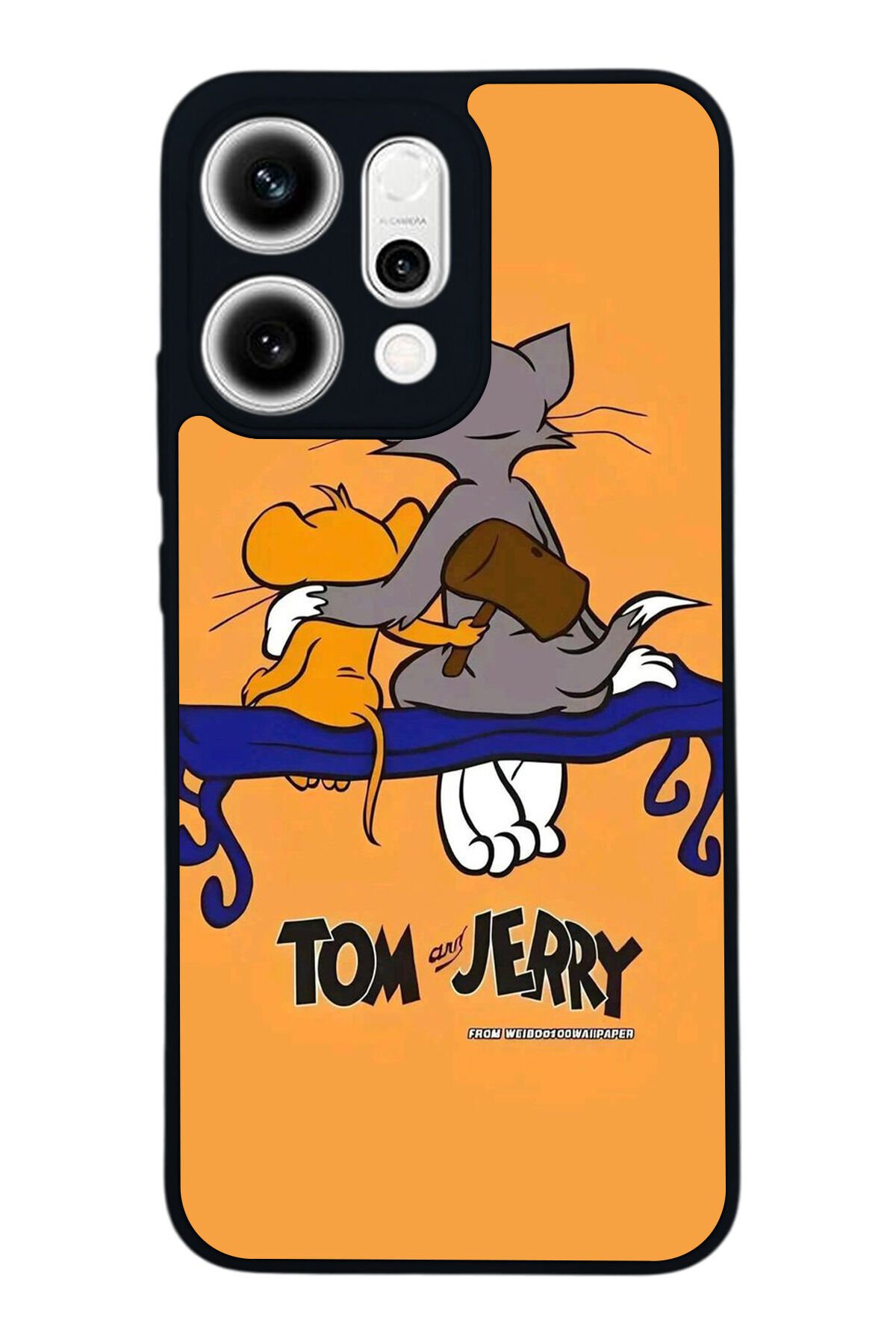 Oppo Reno 14 Uyumlu Tom And Jerry Tasarımlı Glossy Premium Kılıf