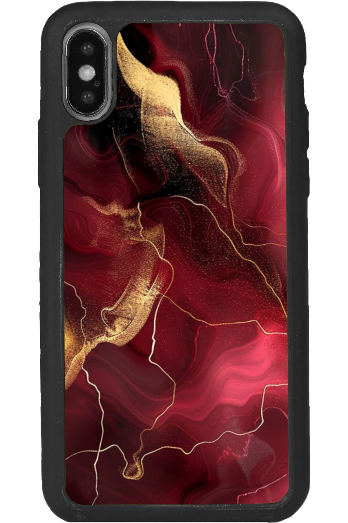 iPhone XS Max Uyumlu Mat Siyah uyumlu Kılıf – Yumuşak Silikon, Koruyucu, Şok Emici Kapak