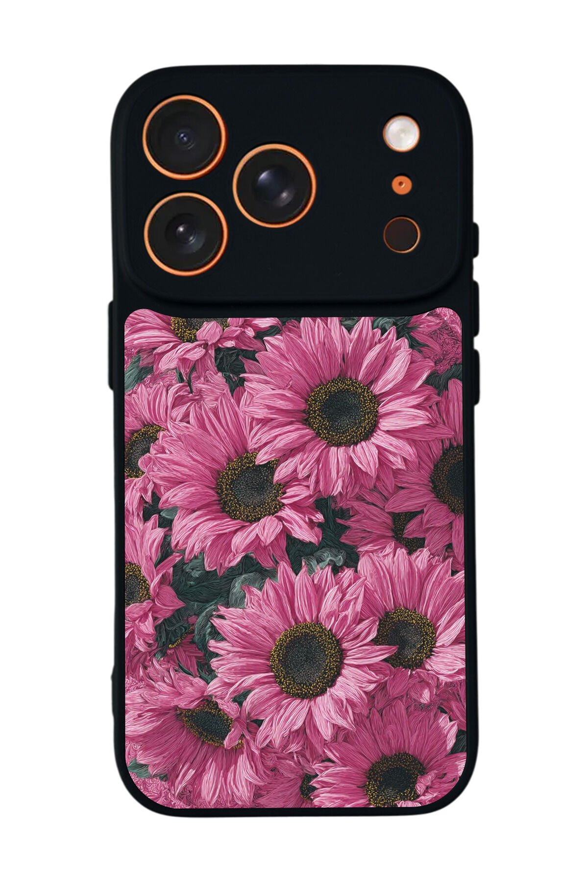 iPhone 17 Pro Uyumlu Cicek Tasarımlı Glossy Premium Kılıf