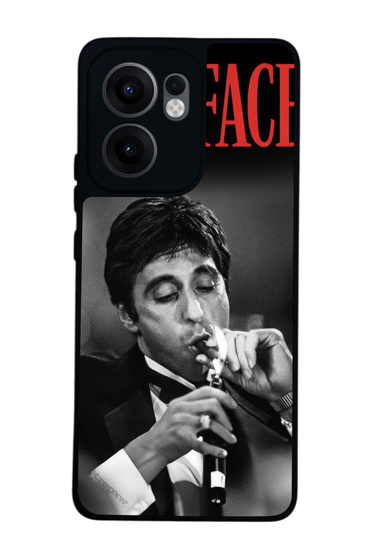 Oppo Reno 13F Uyumlu Scarface Tasarımlı Glossy Premium Kılıf
