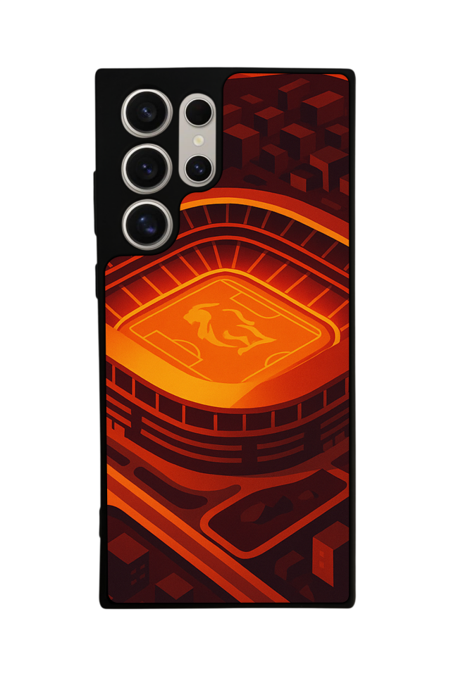 Samsung Galaxy S22 Ultra Uyumlu Aslan Tasarımlı Glossy Premium Kılıf