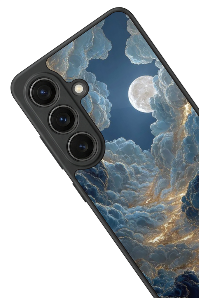 Samsung Galaxy S26 Uyumlu Ay Tasarımlı Glossy Premium Kılıf