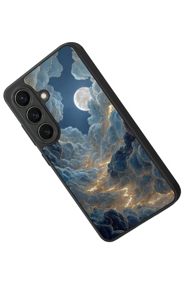 Samsung Galaxy S26 Uyumlu Ay Tasarımlı Glossy Premium Kılıf