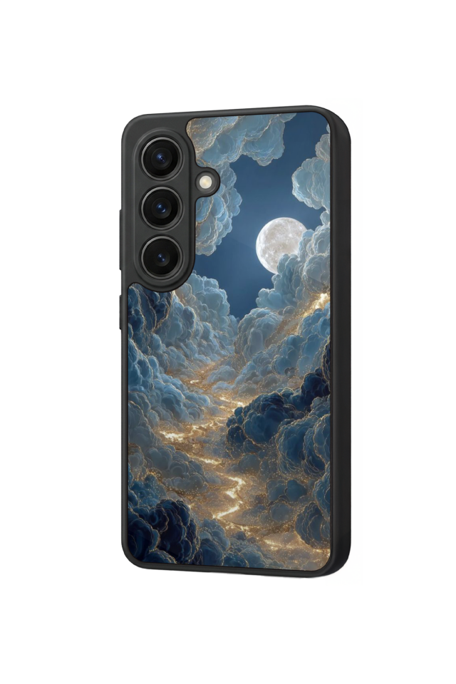 Samsung Galaxy S26 Uyumlu Ay Tasarımlı Glossy Premium Kılıf