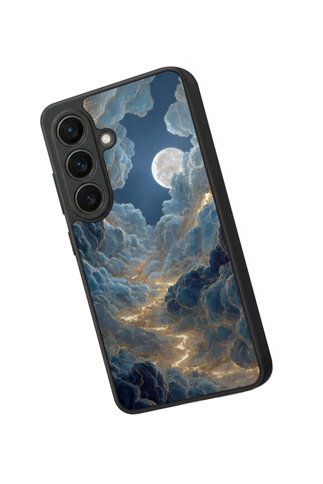 Samsung Galaxy S26 Uyumlu Ay Tasarımlı Glossy Premium Kılıf