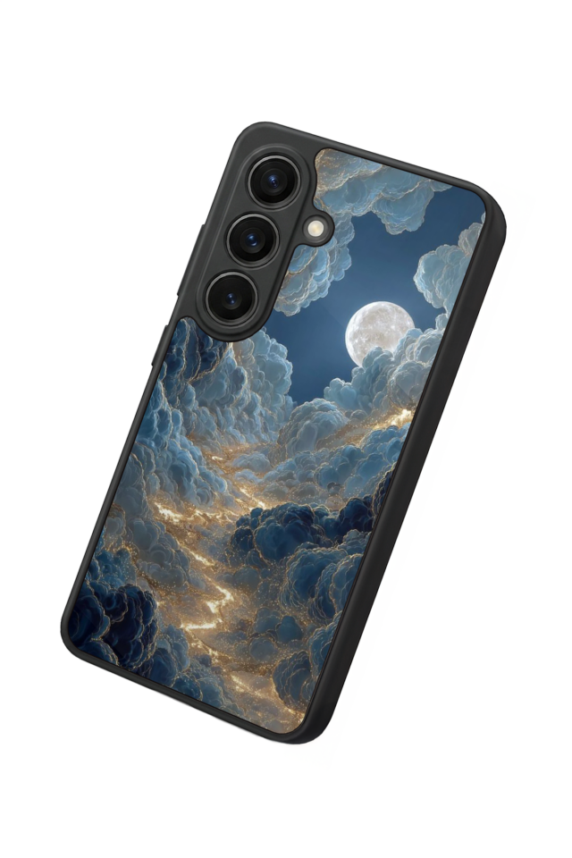 Samsung Galaxy S26 Uyumlu Ay Tasarımlı Glossy Premium Kılıf