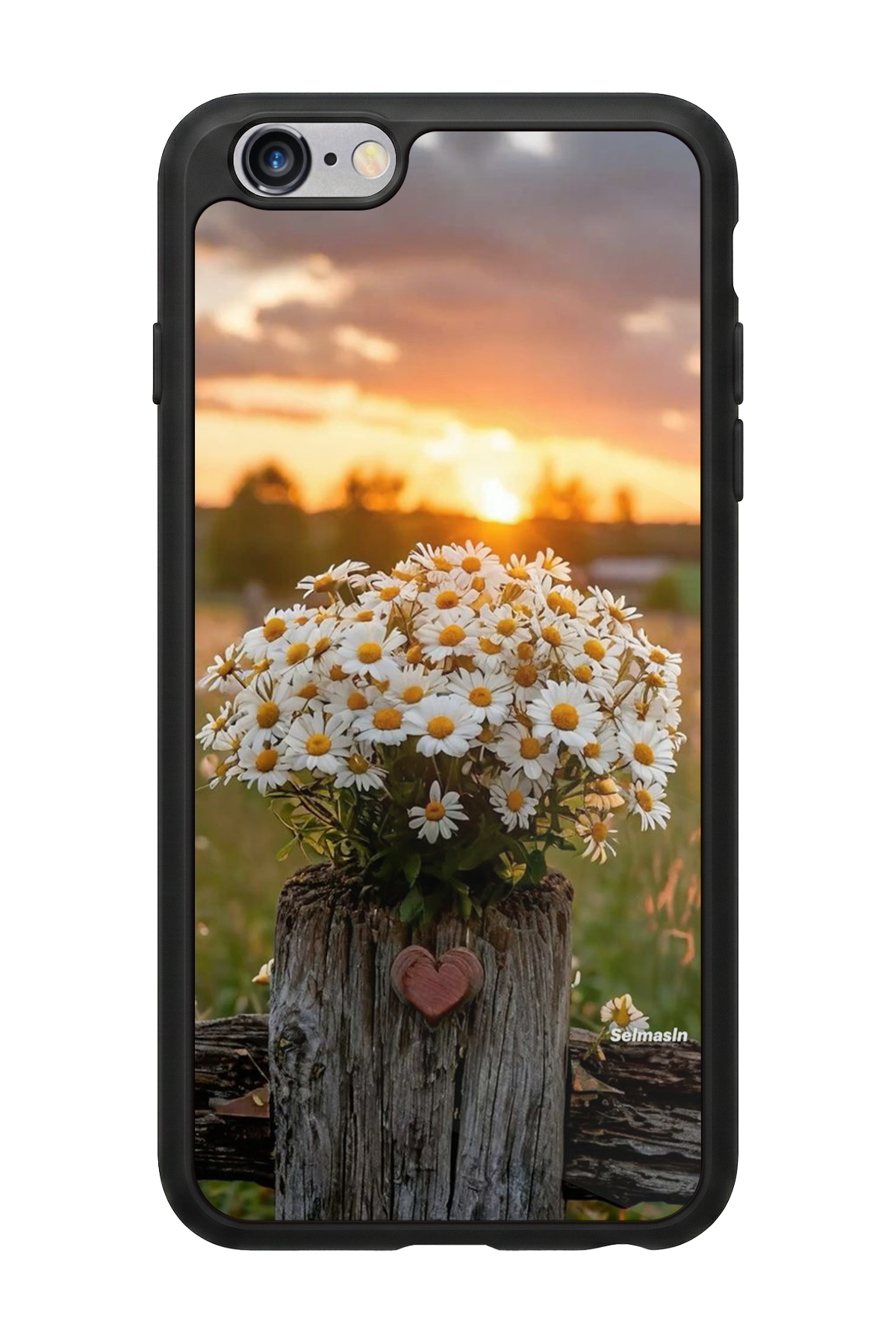 iPhone 6s Plus Uyumlu Cicek Tasarımlı Glossy Premium Kılıf