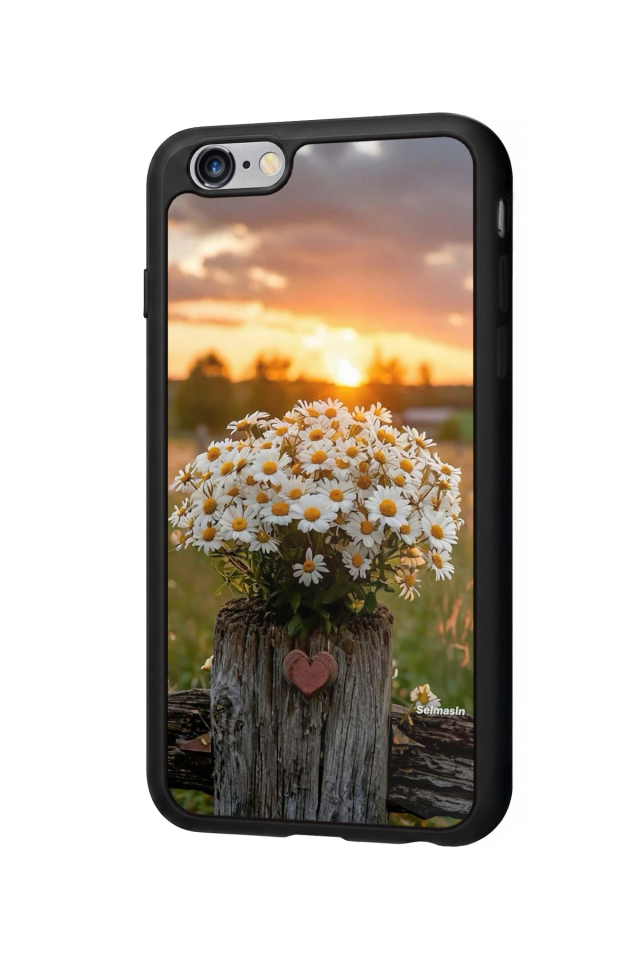 iPhone 6s Plus Uyumlu Cicek Tasarımlı Glossy Premium Kılıf