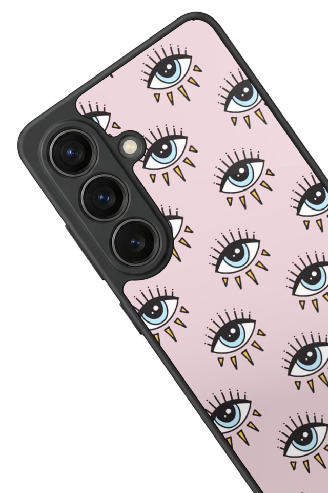 Samsung Galaxy S26 Uyumlu Göz Tasarımlı Glossy Premium Kılıf