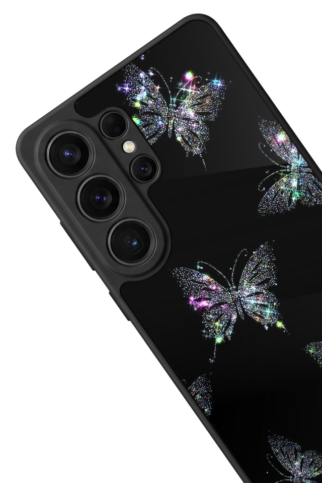 Samsung Galaxy S26 Ultra Uyumlu Kelebek Tasarımlı Glossy Premium Kılıf