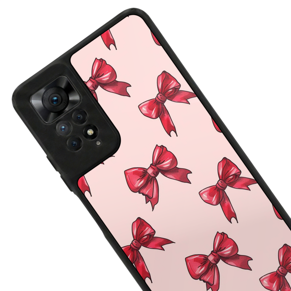 Xiaomi Redmi Note 11 Pro Uyumlu Kurdele Tasarımlı Glossy Premium Kılıf