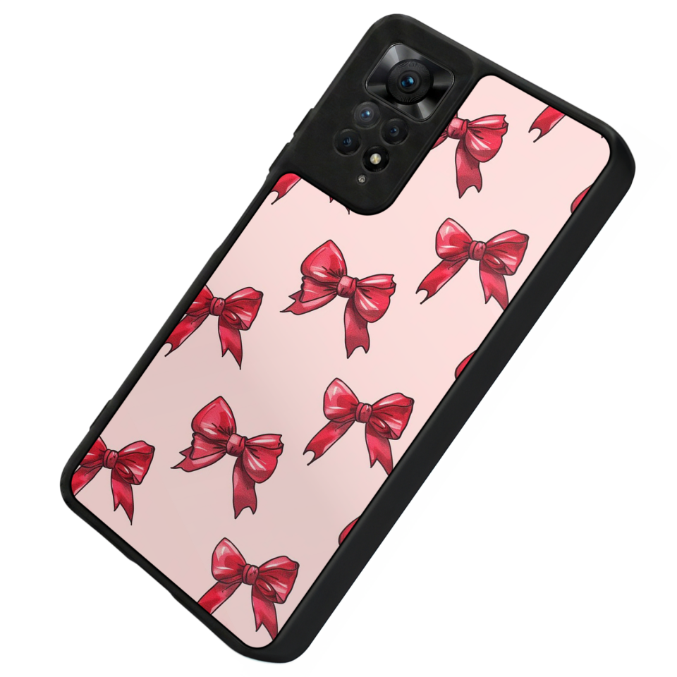 Xiaomi Redmi Note 11 Pro Uyumlu Kurdele Tasarımlı Glossy Premium Kılıf