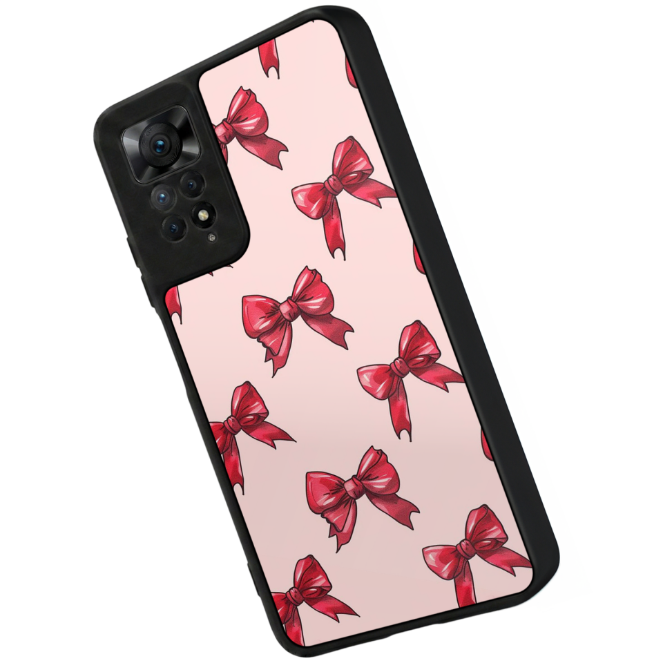 Xiaomi Redmi Note 11 Pro Uyumlu Kurdele Tasarımlı Glossy Premium Kılıf