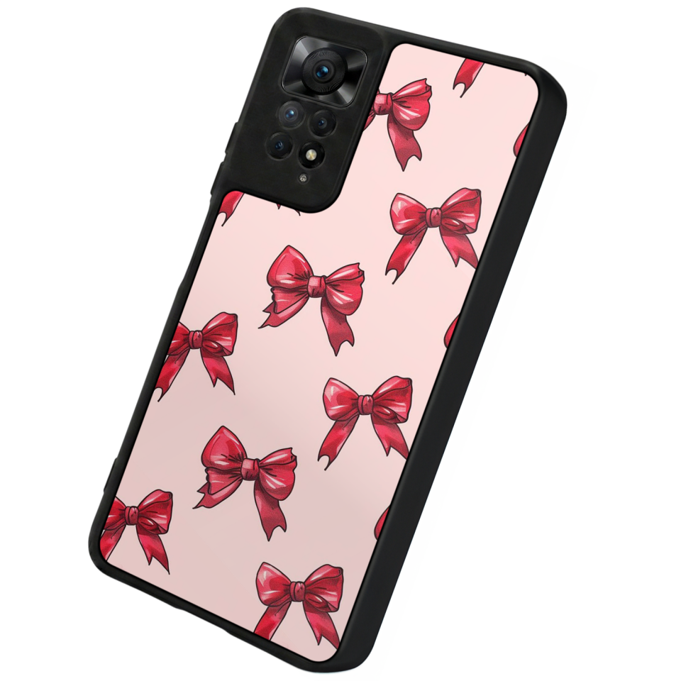 Xiaomi Redmi Note 11 Pro Uyumlu Kurdele Tasarımlı Glossy Premium Kılıf