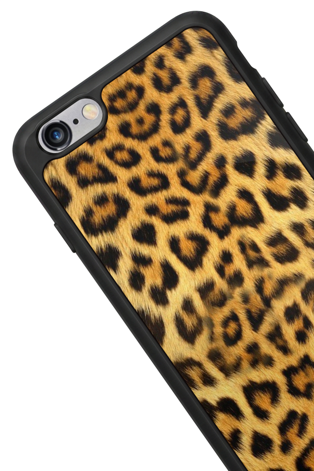 iPhone 6 Plus Uyumlu Leopar Tasarımlı Glossy Premium Kılıf