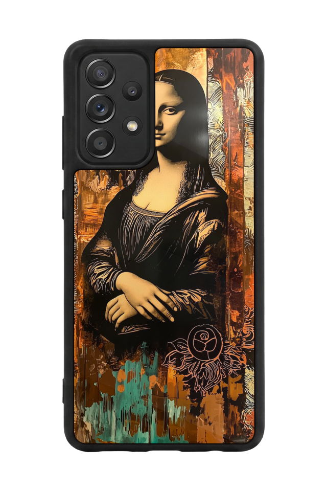 Samsung Galaxy A72 Uyumlu Monalisa Tasarımlı Glossy Premium Kılıf