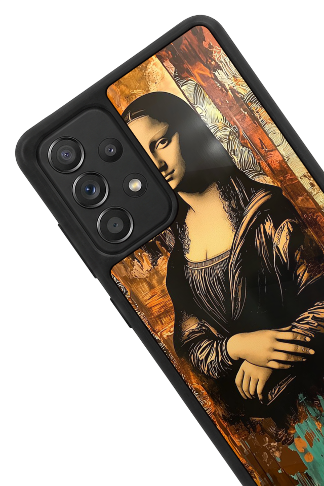 Samsung Galaxy A72 Uyumlu Monalisa Tasarımlı Glossy Premium Kılıf
