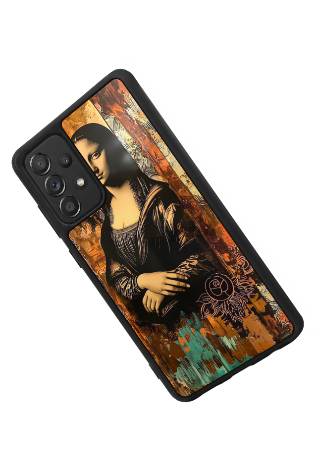 Samsung Galaxy A72 Uyumlu Monalisa Tasarımlı Glossy Premium Kılıf