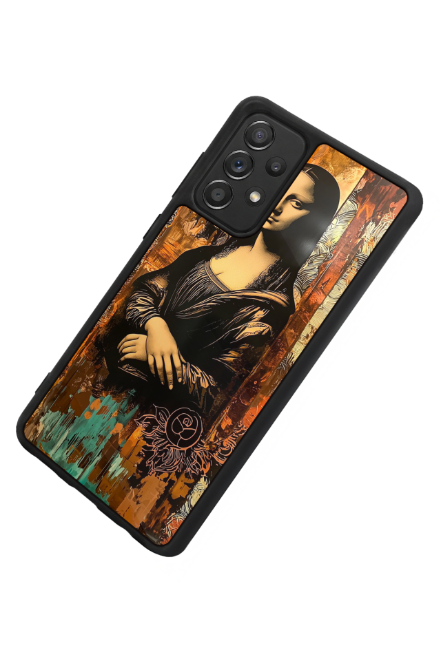 Samsung Galaxy A72 Uyumlu Monalisa Tasarımlı Glossy Premium Kılıf