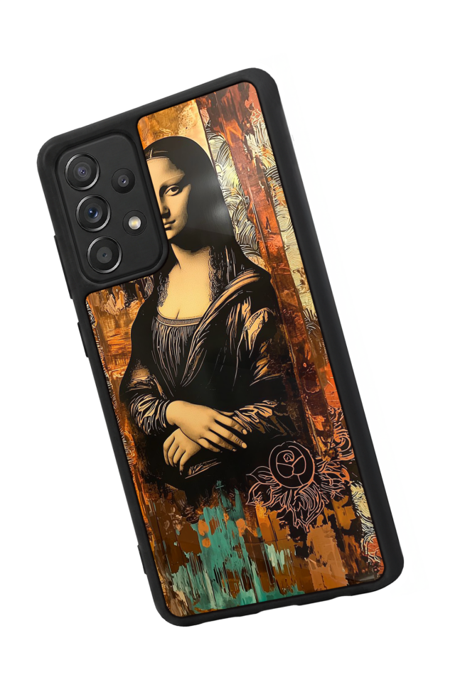 Samsung Galaxy A72 Uyumlu Monalisa Tasarımlı Glossy Premium Kılıf