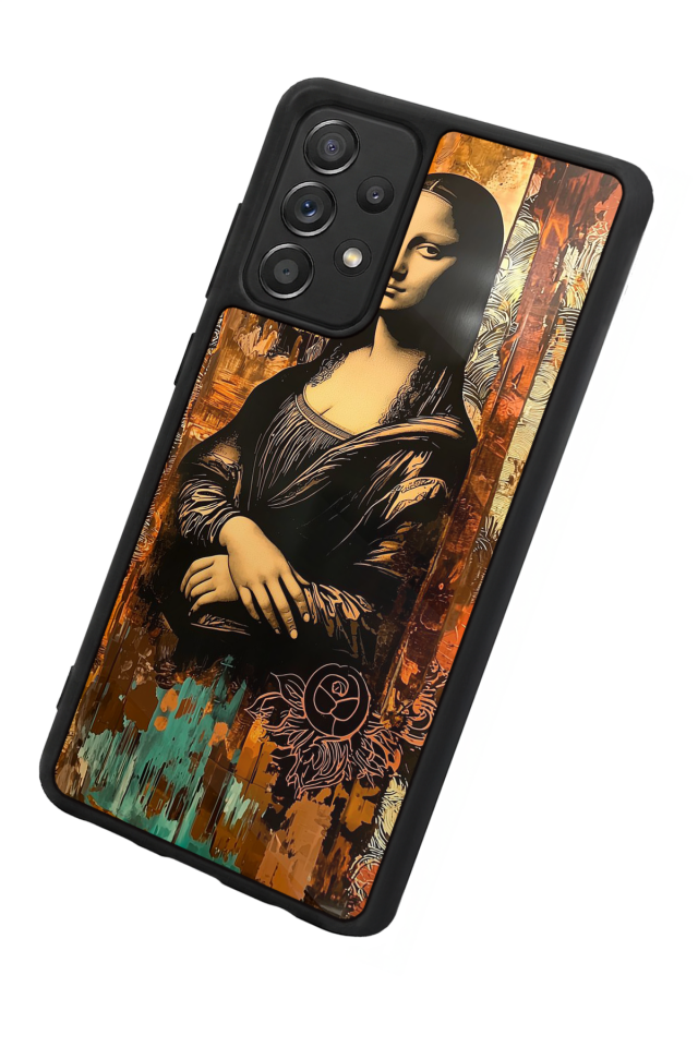 Samsung Galaxy A72 Uyumlu Monalisa Tasarımlı Glossy Premium Kılıf