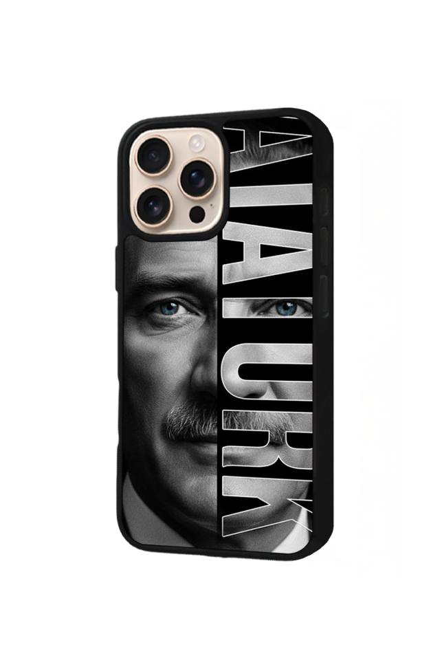 iPhone 15 Pro Uyumlu Mustafa Kemal Ataturk Tasarımlı Glossy Premium Kılıf