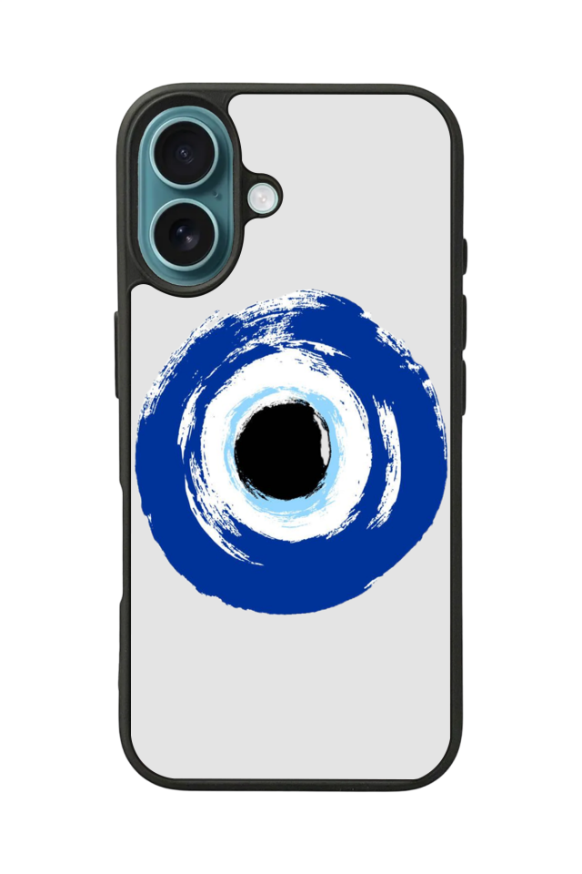 iPhone 16 Uyumlu Nazar Tasarımlı Glossy Premium Kılıf