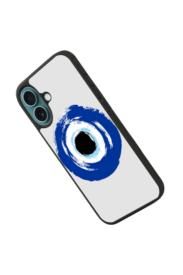 iPhone 16 Uyumlu Nazar Tasarımlı Glossy Premium Kılıf