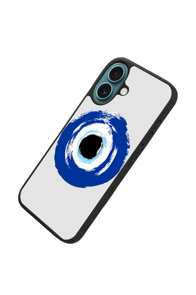 iPhone 16 Uyumlu Nazar Tasarımlı Glossy Premium Kılıf