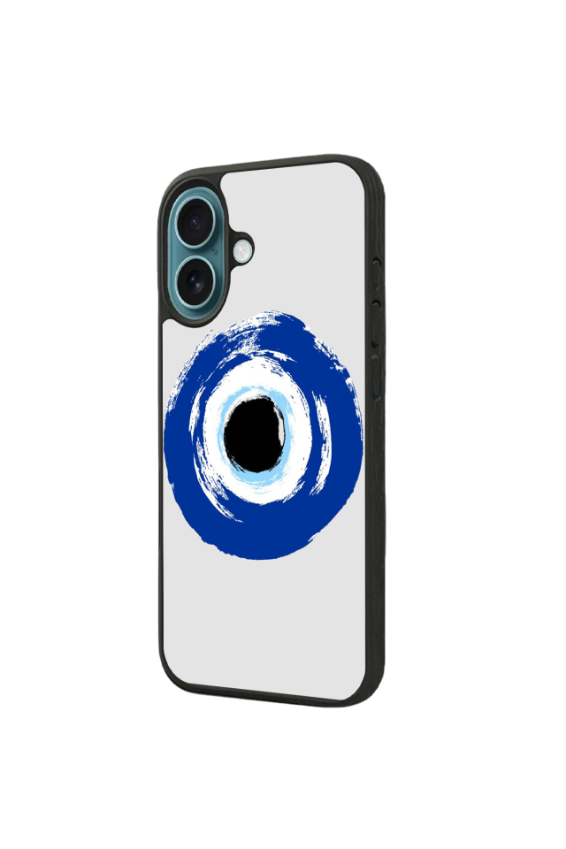 iPhone 16 Uyumlu Nazar Tasarımlı Glossy Premium Kılıf