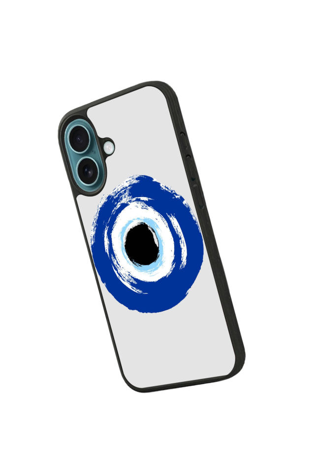 iPhone 16 Uyumlu Nazar Tasarımlı Glossy Premium Kılıf
