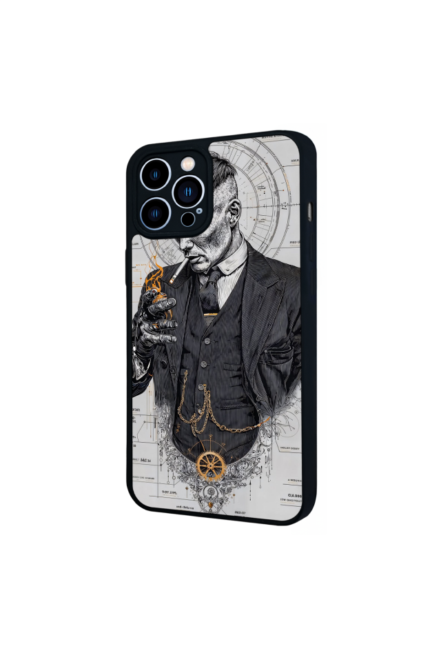 iPhone 12 Pro Max Uyumlu Peaky Blinders Tasarımlı Glossy Premium Kılıf