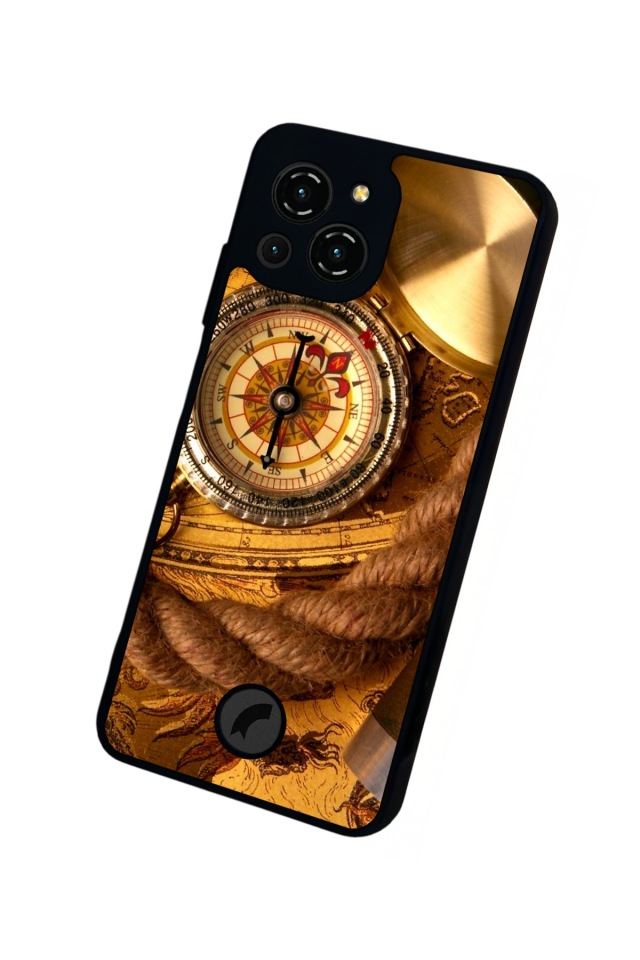 Reeder S23 Pro Max Uyumlu Pusula Tasarımlı Glossy Premium Kılıf