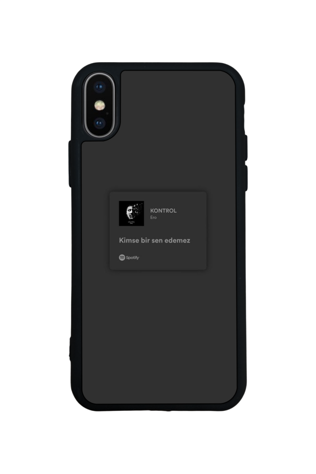 iPhone X/ XS Uyumlu Sarki Sozleri Tasarımlı Glossy Premium Kılıf