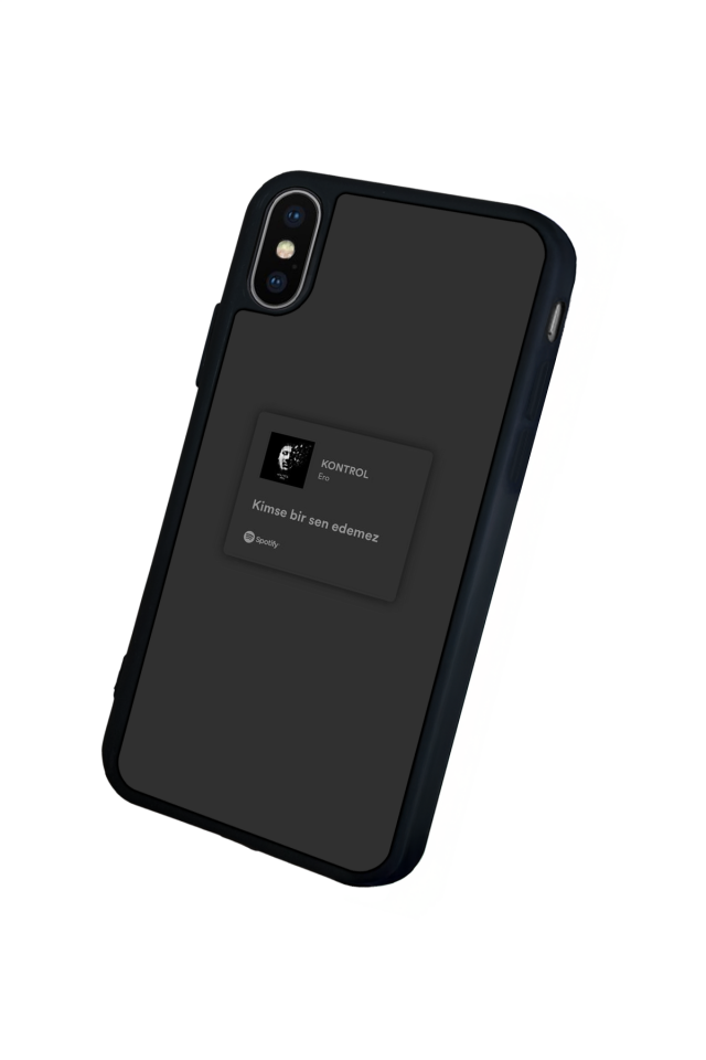 iPhone X/ XS Uyumlu Sarki Sozleri Tasarımlı Glossy Premium Kılıf