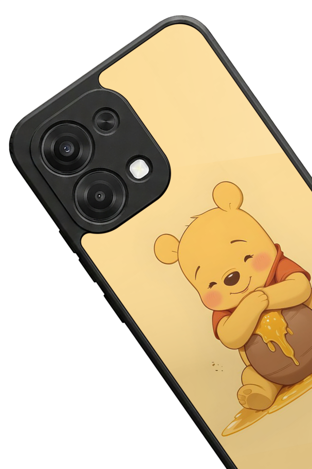 Oppo A6 Pro Uyumlu Winnie Tasarımlı Glossy Premium Kılıf