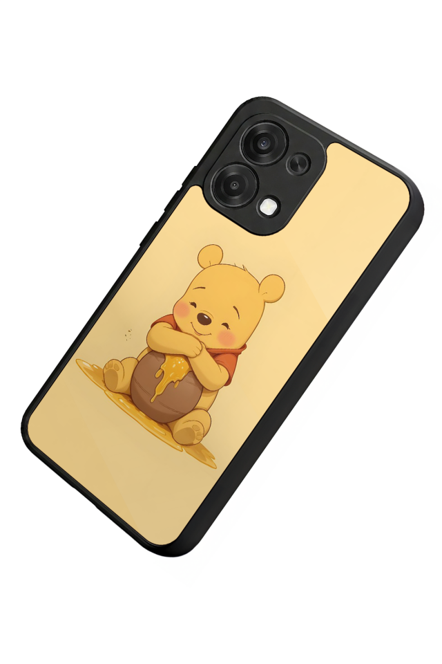 Oppo A6 Pro Uyumlu Winnie Tasarımlı Glossy Premium Kılıf
