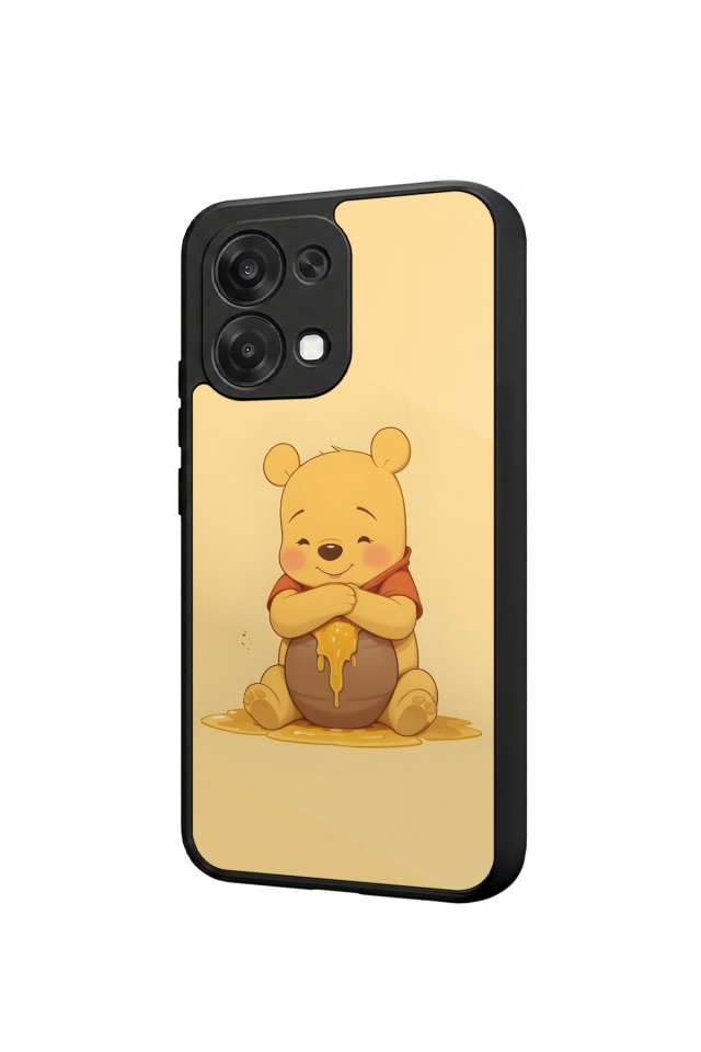 Oppo A6 Pro Uyumlu Winnie Tasarımlı Glossy Premium Kılıf