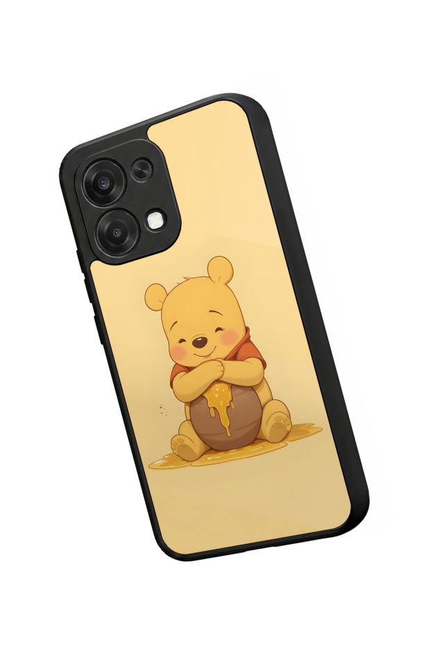 Oppo A6 Pro Uyumlu Winnie Tasarımlı Glossy Premium Kılıf