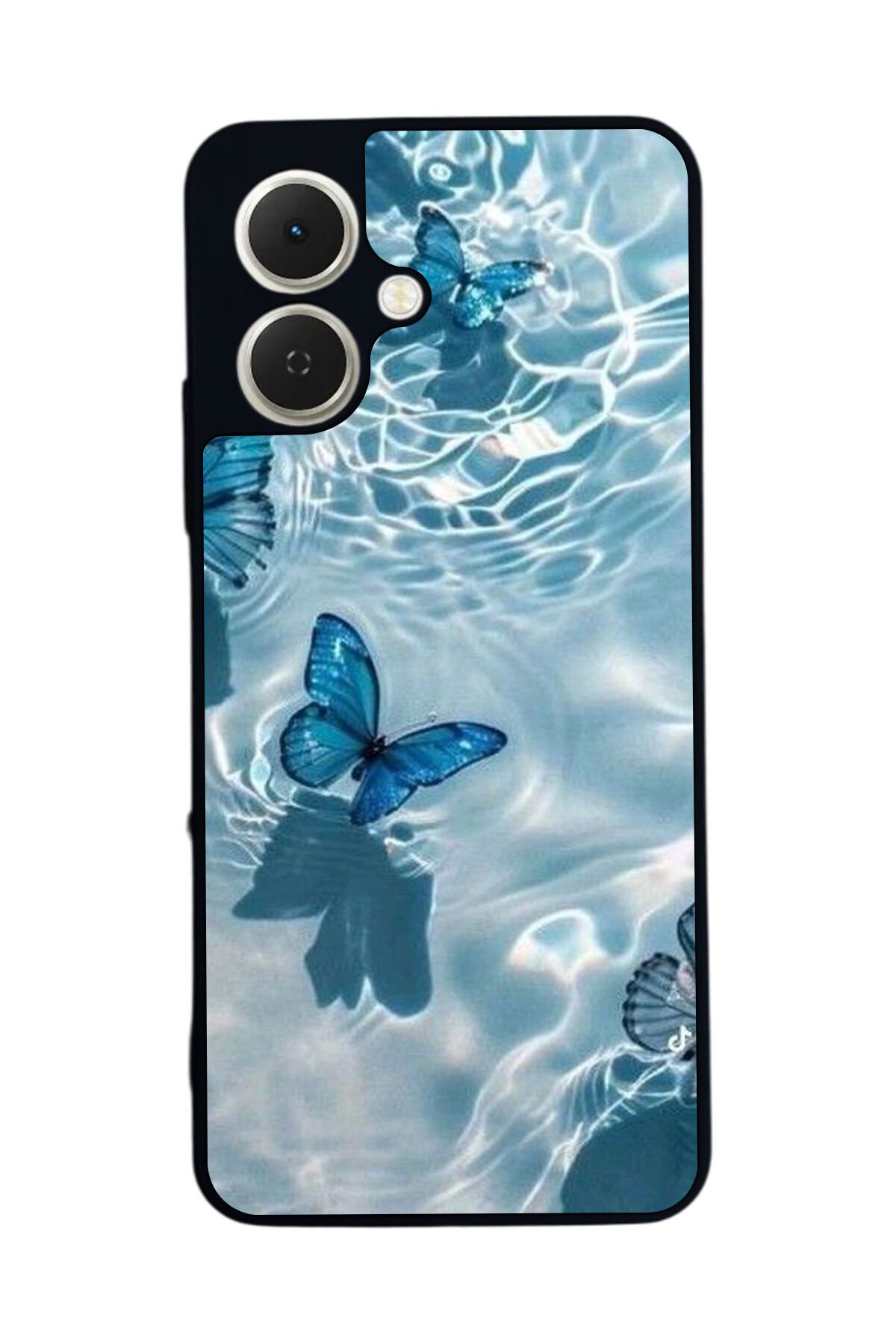 Tecno Spark GO 2 Uyumlu Kelebek Tasarımlı Glossy Premium Kılıf