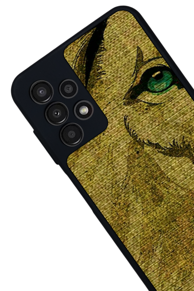 Samsung Galaxy A23 Uyumlu Aslan Tasarımlı Glossy Premium Kılıf