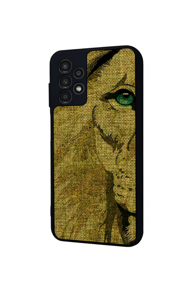 Samsung Galaxy A23 Uyumlu Aslan Tasarımlı Glossy Premium Kılıf