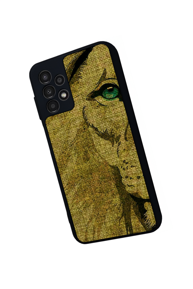 Samsung Galaxy A23 Uyumlu Aslan Tasarımlı Glossy Premium Kılıf