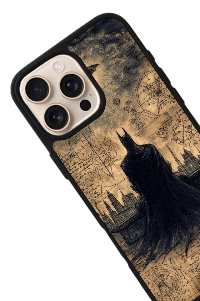 iPhone 14 Pro Uyumlu Batman Tasarımlı Glossy Premium Kılıf