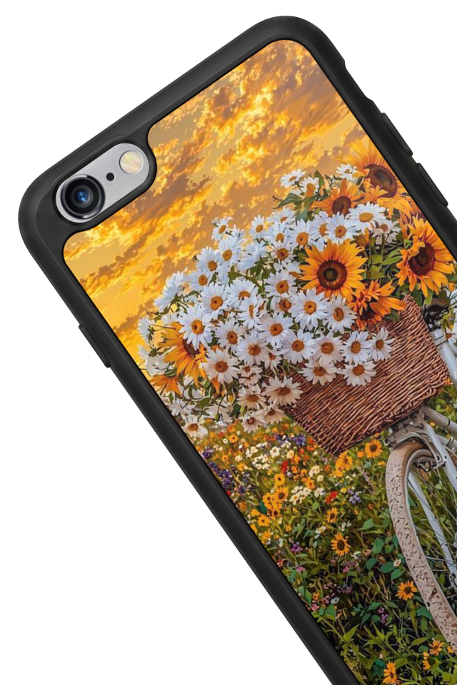 iPhone 6s Plus Uyumlu Cicek Tasarımlı Glossy Premium Kılıf